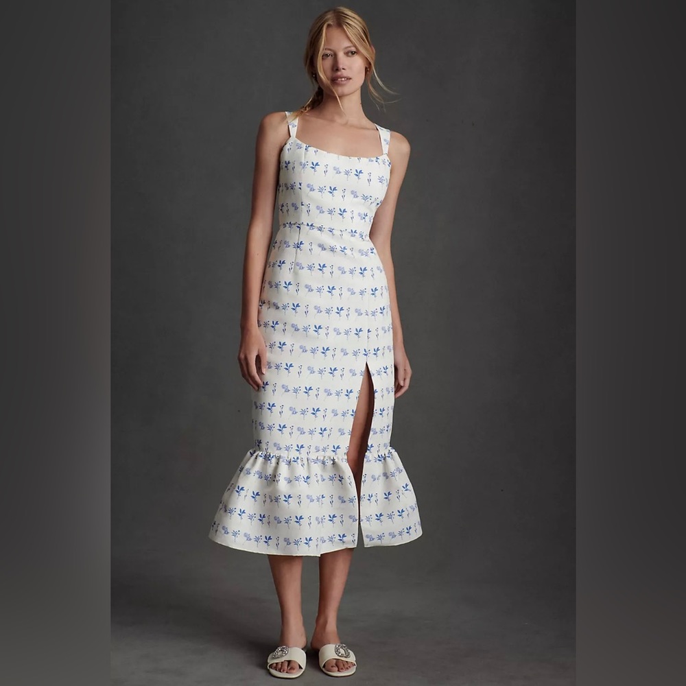 BHLDN Eliza Chinoiserie Midi Dress
